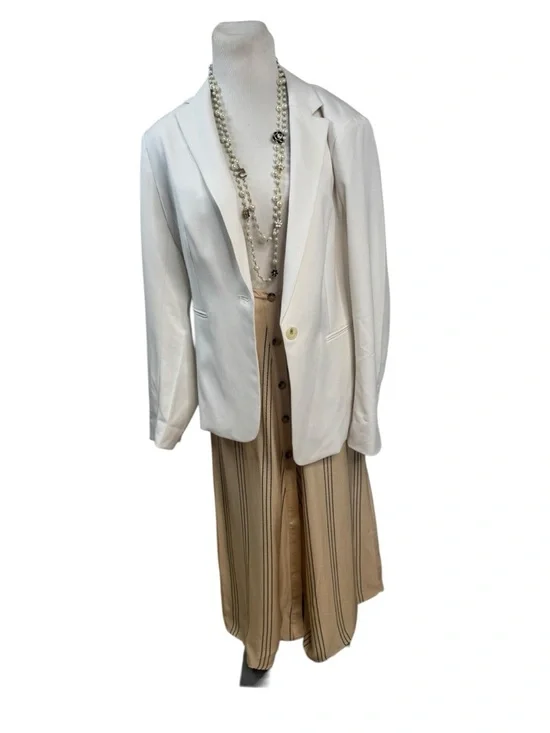 NWOT H&M White Single Breasted Blazer - Picture 7 of 16